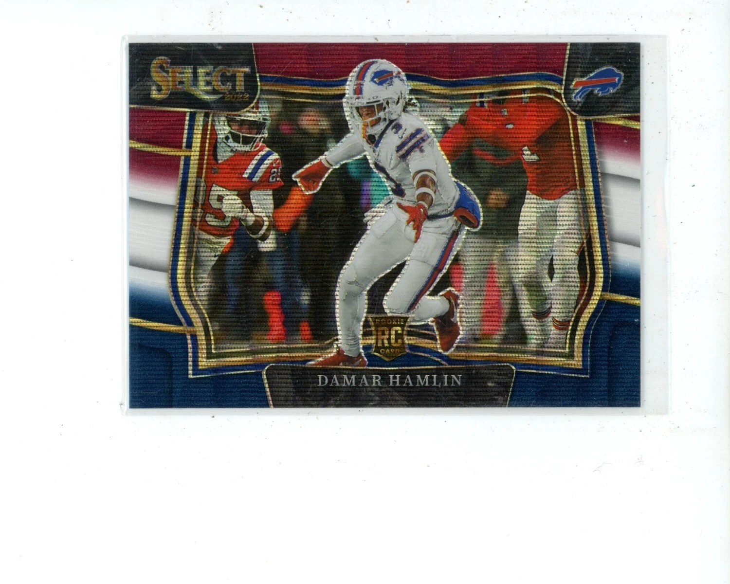 2022 Panini Select Tri-Color Wave #457 Damar Hamlin Rookie RC #d 2/75