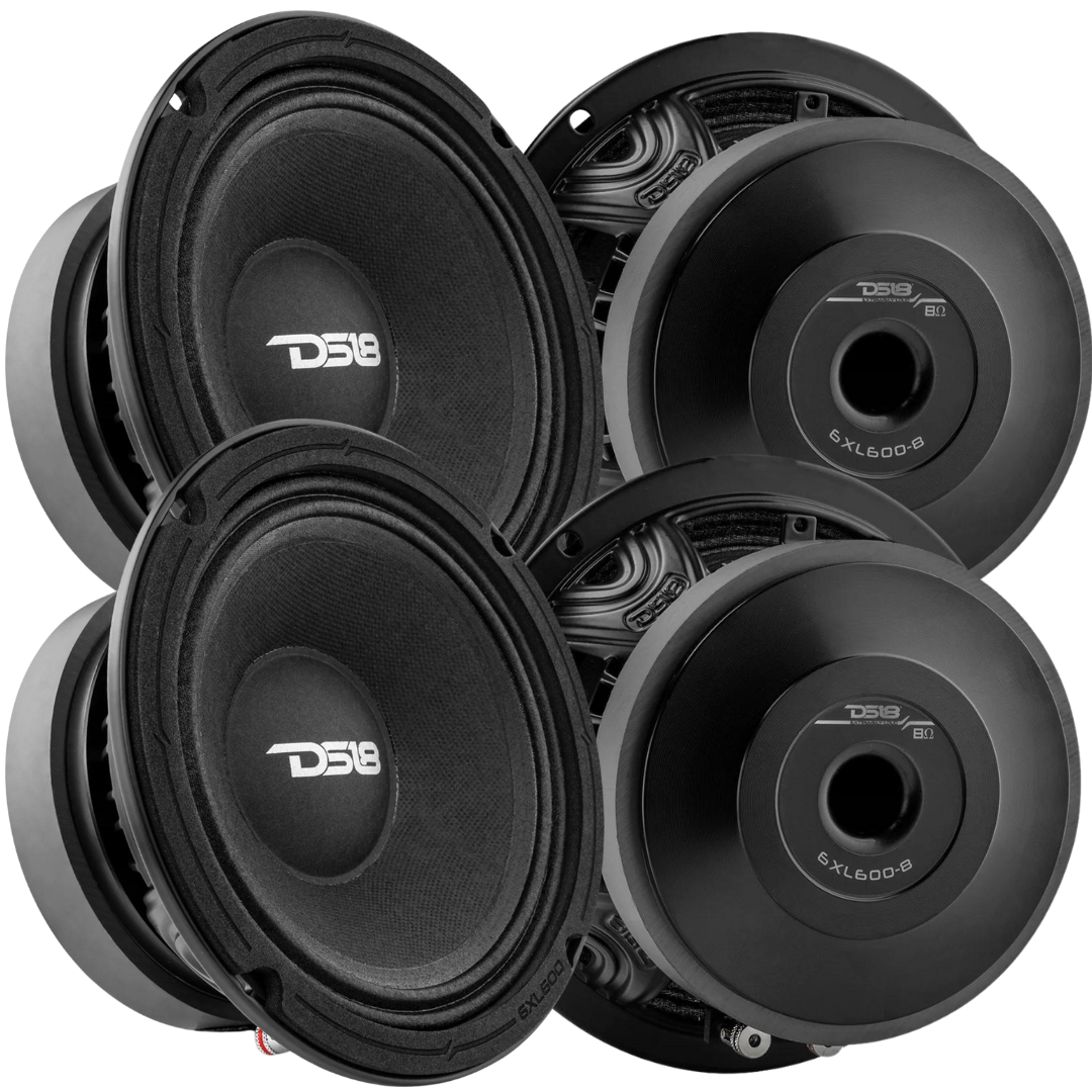 4x DS18 Midrange Speaker with 2