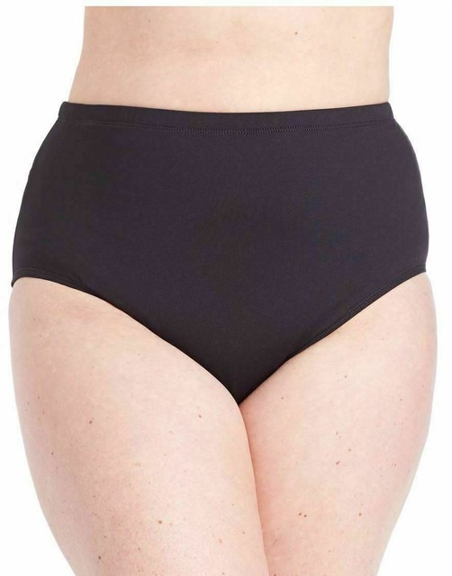tummy control black bikini bottoms