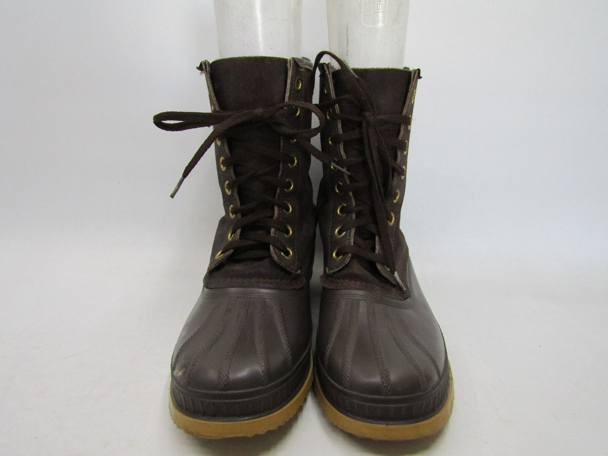 Sorel Mens Size 9 M Brown Leather Rubber Waterproof Lace Up Winter Snow Boots SOREL Caribou Boot - Men main image 2