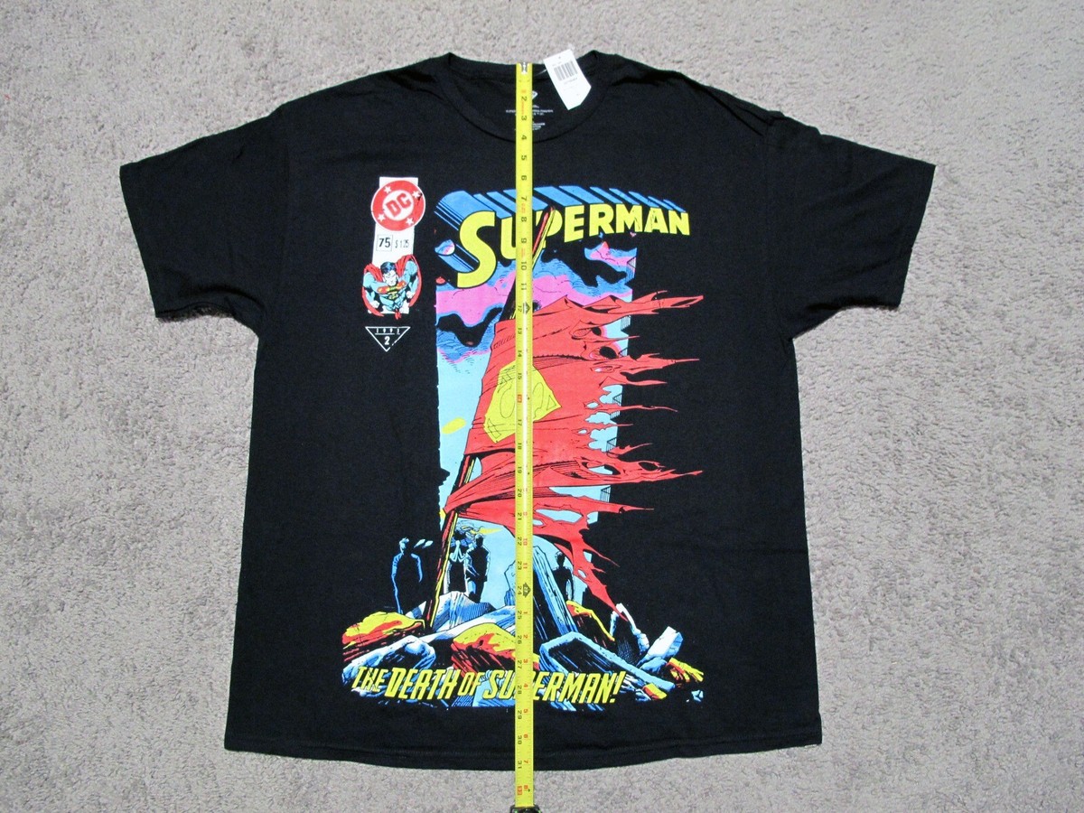 Death of Superman Comic Book Cover Doomsday men's t-shirt sz XL