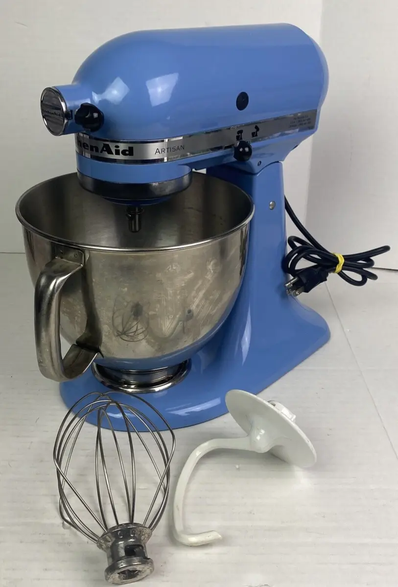 KitchenAid Artisan Mixer Stand Blue Velvet Bowl with Handle