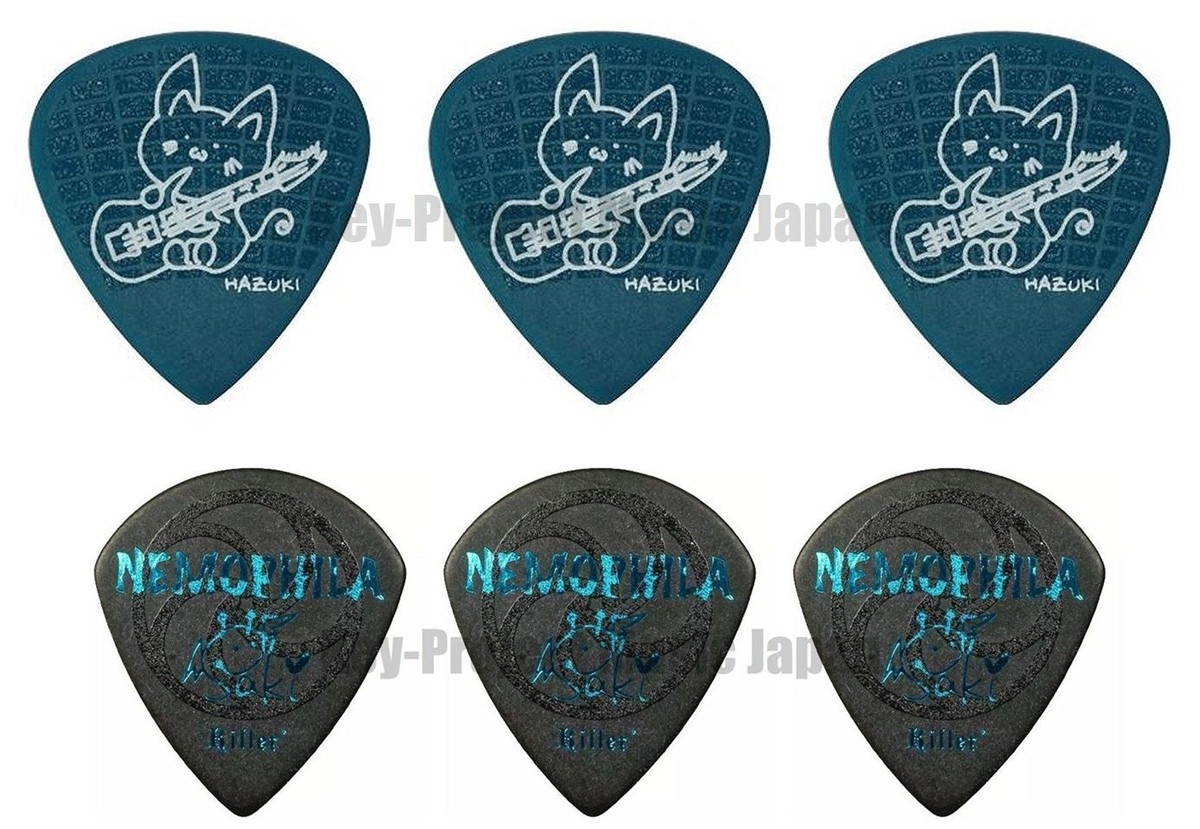 NEMOPHILA HAZUKI Model Guitar Pick x 3 & SAKI Model Guitar