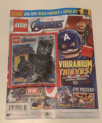 LEGO Marvel Avengers Magazine Issue 15 With Black Panther Minifigure  UK