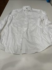 MICHAEL KORS Men's Regular Fit Airsoft Non-Iron Performance Dress Shirt White M