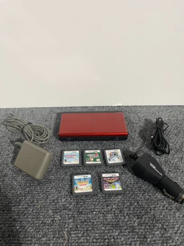 Nintendo DS Lite Konsole OEM Ladegerät Purpurrot Schwarz