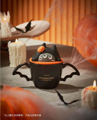 New China Starbucks Halloween Black Cat with Wing 13oz Lovely