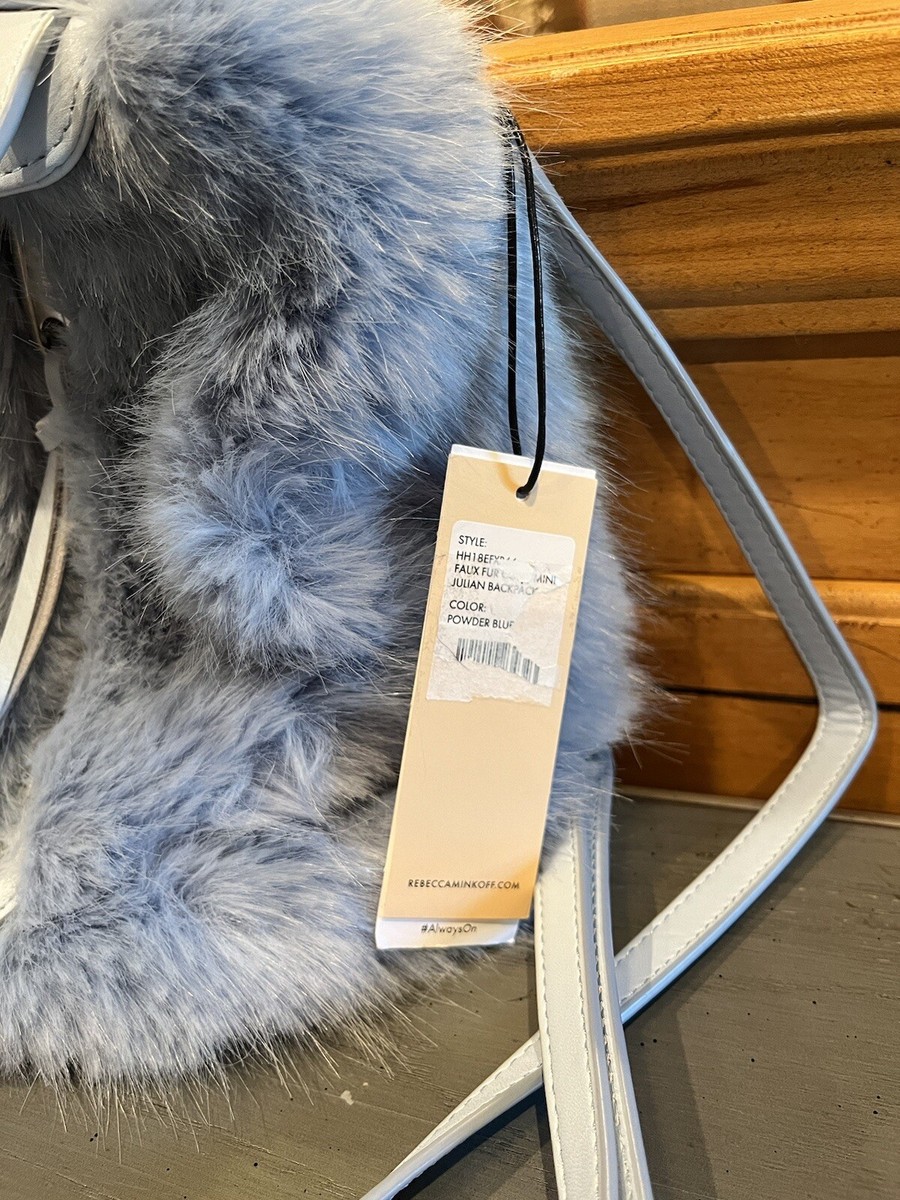 Rebecca Minkoff Julian Faux Fur Mini Backpack s-l400.jpg main image 2