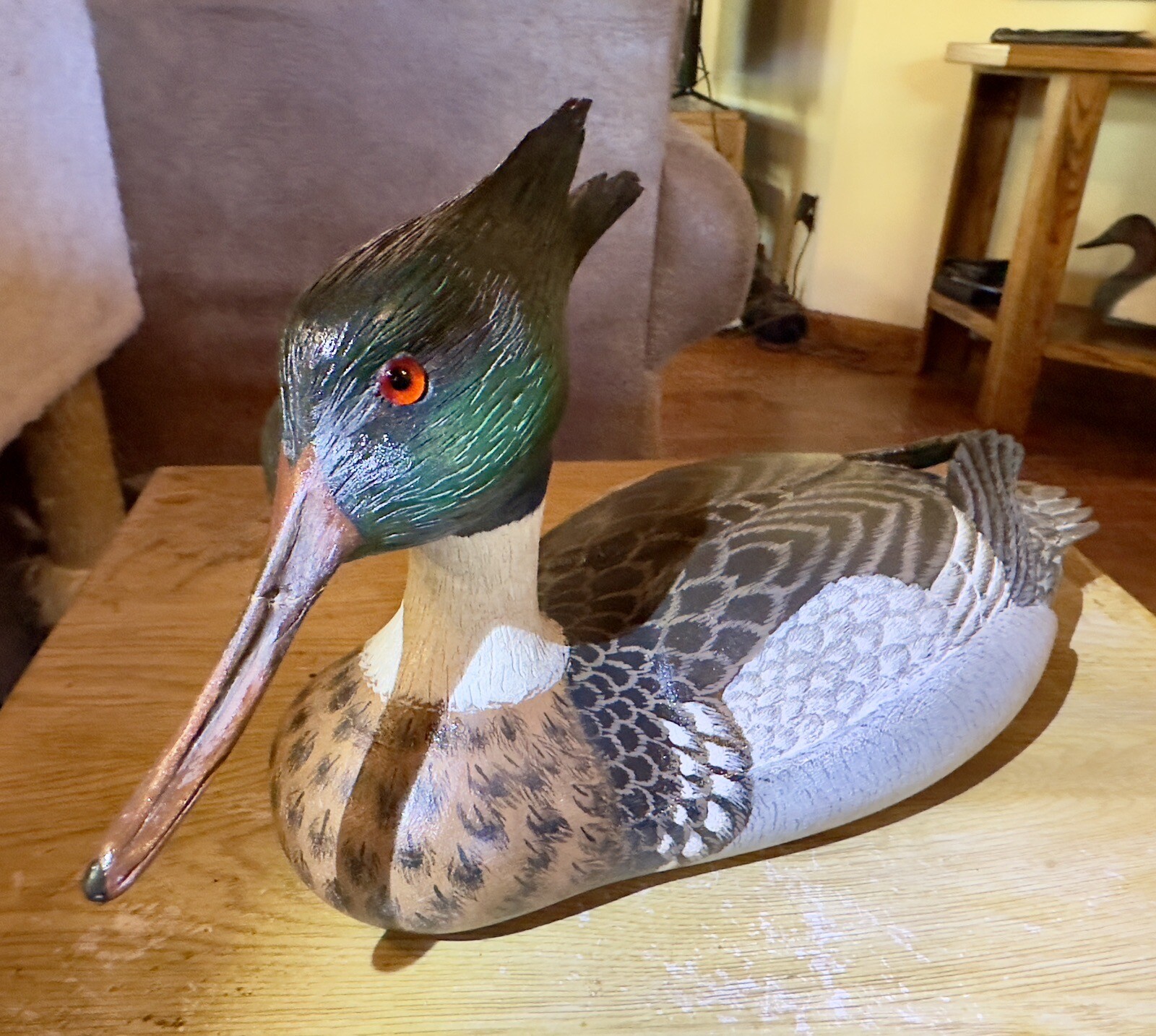 Wood Duck Decoy Hand Carved Signed Armand Carney, Tuckerton Plaque eBay