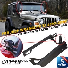For 1997-2006 Jeep Wrangler Tj 52inch Led Light Bar Windshield Mount Bracket
