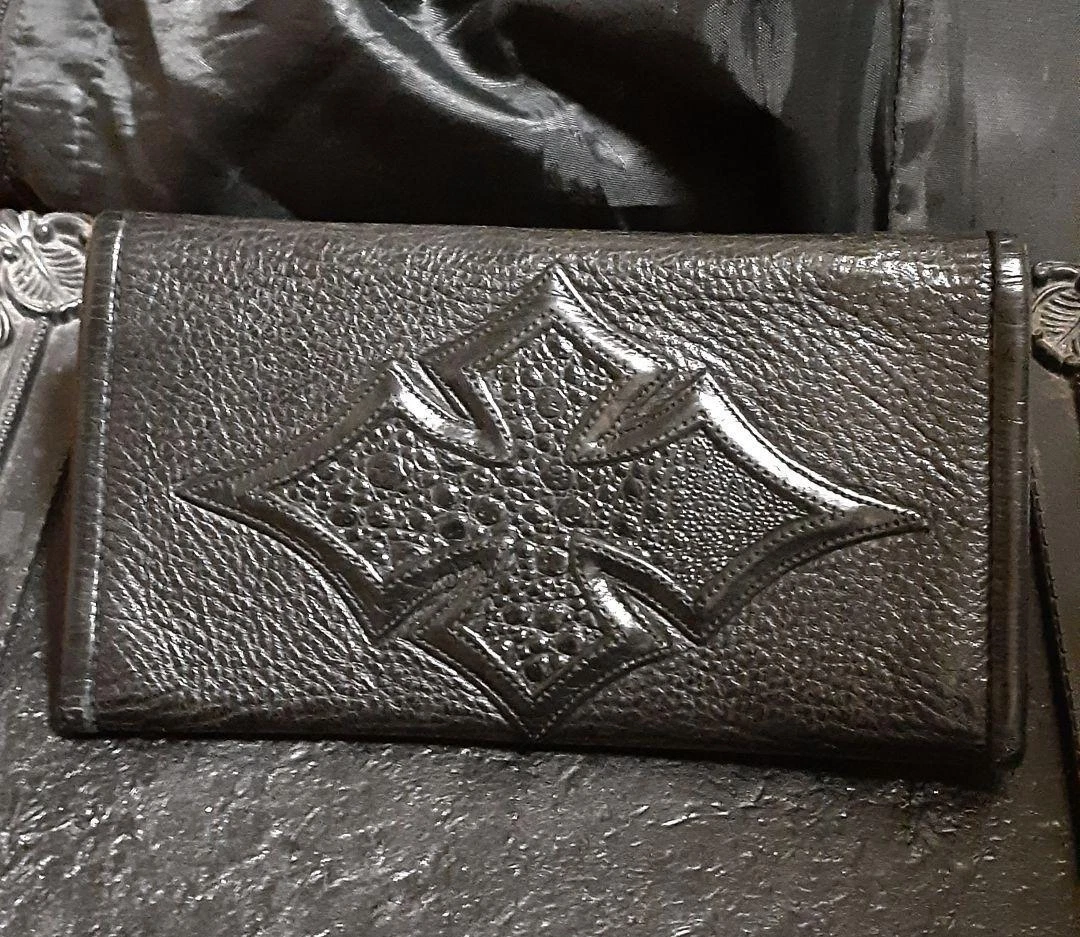 Bill Wall Leather C Cross Frog CLong Wallet Black Used Japan | eBay