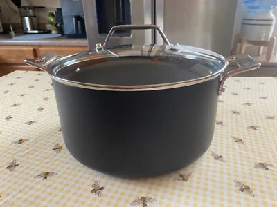 New ALL-CLAD Hard Anodized Nonstick 7Qt Stockpot /Soup Pot / Dutch Oven with Lid