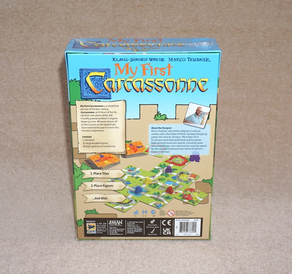 MY FIRST CARCASSONNE BOARD GAME MARCO TEUBNER Z-MAN GAMES 2020 NEW SEALED - Image 4 of 4