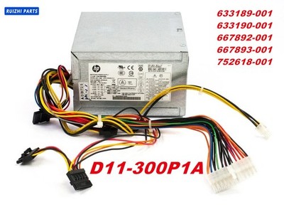 D11-300P1A For HP 633190-001 Charger 300W Power Supply ATX Pro 3300 3400 24Pin