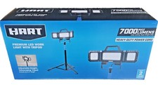 HART FSI 90-1074 LED 3-Head Adjustable Plug-in Work Light with Tripod, 7000 Lm