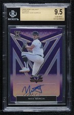 2020 Leaf Valiant Purple Prismatic 6/25 Nick Garcia BGS 9.5 GEM MINT Auto 0a2