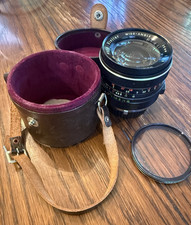 Vivitar Camera Lens 28mm 1:2.8 Auto Wide Angle Lens with Leather Case Filter