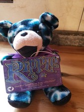 Vintage Liquid Blue Grateful Dead Ripple Bean Bear Beanbag Plush 1981