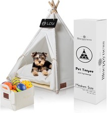 Pet Teepee Tent with Storage Bag Small Dog Beds Medium Sized Dog Up to 20 lbs
