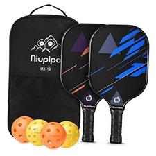 Pickleball Paddles Set of 2/4, USAPA Approved Lightweight Blue and Orange