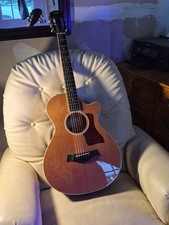 Taylor 512CE 12 Fret Grand Concert Cedar Top Acoustic Guitar with Case. 18 frets