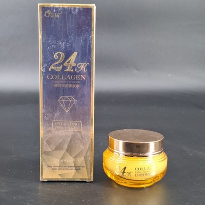24K Collagen Hydrating Tender Skin 120ml & Brighten Moisture Cream 50g READ