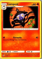 Lampent 29/236 Unified Minds Uncommon Pokemon Card