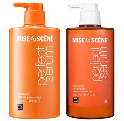 Mise en Scene Perfect Original Serum Shampoo Treatment Set 900ml 1 Set