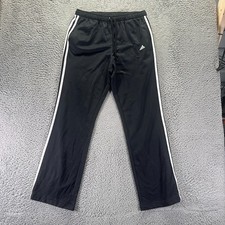 Adidas Pant Women L Black Track Straight Activewear Performance Running Training