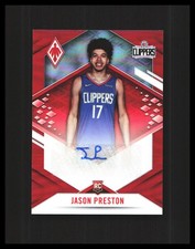 2021-22 Jason Preston Rookie Auto Chronicles Phoenix Silver #PRA-JPR LA Clippers