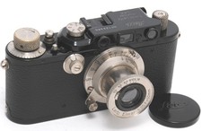 Leica III black with Elmar 3.5/5cm lens, ca. 1934, in clean and fully working c