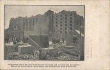 1906 Quake San Francisco, California CA Palace Hotel Destroyed by Earthquake