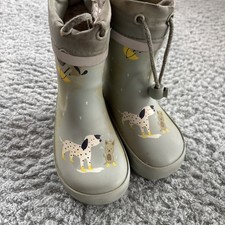 Gummistiefel Gr.23 Gebraucht Von Tchibo , Grün Mit Hunde