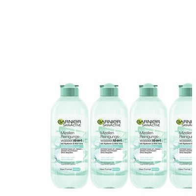 4x Garnier SkinActive Mizellen Reinigungswasser All-in-1 mit Hyaluron Aloe vera