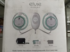 NEW ELVIE STRIDE PLUS WEARABLE ELECTRIC DOUBLE BREAST PUMP 3-IN-1 CARRY BAG