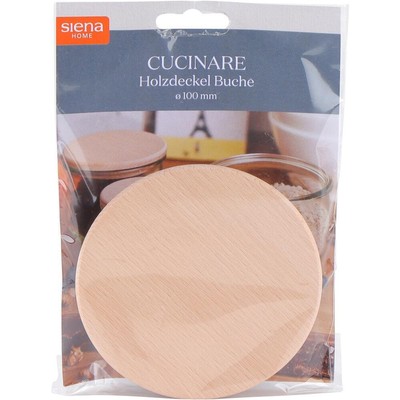 SIENA HOME Holzdeckel ''Cucinare'' 100 mm Weck, Buche mit Silikonring