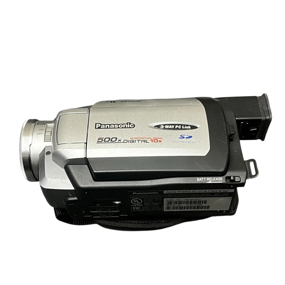 Panasonic Palmcorder PV-DV701 Mini DV Video Camcorder (PARTS/REPAIRS ONLY) - Image 2 of 4
