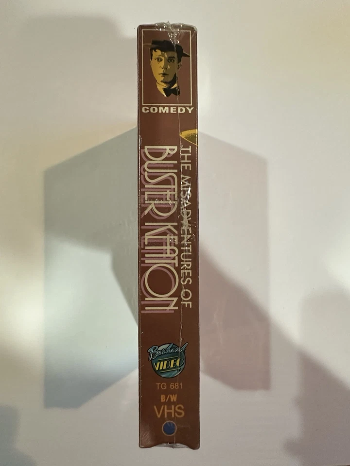 The Misadventures Of Buster Keaton VHS Comedy Burbank Video 1991 New SEALED - Image 2 of 4