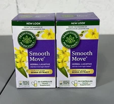 Smooth Move Senna Caps Traditional Medicinals exp 3/2028 Two Pack 50ct