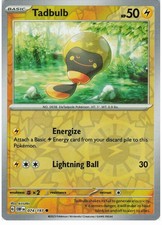Tadbulb 074/197 Reverse Holo Common Obsidian Flames Pokemon NM