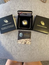 2019-W $5 APOLLO 11, 50th ANNIVERSARY Commemorative PROOF Gold Coin OGP w/COA