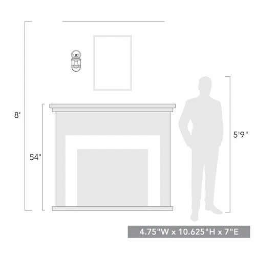 Golden Lighting Seaport 10 3/4" Brushed Champagne Bronze Wall Sconce - Picture 5 of 5