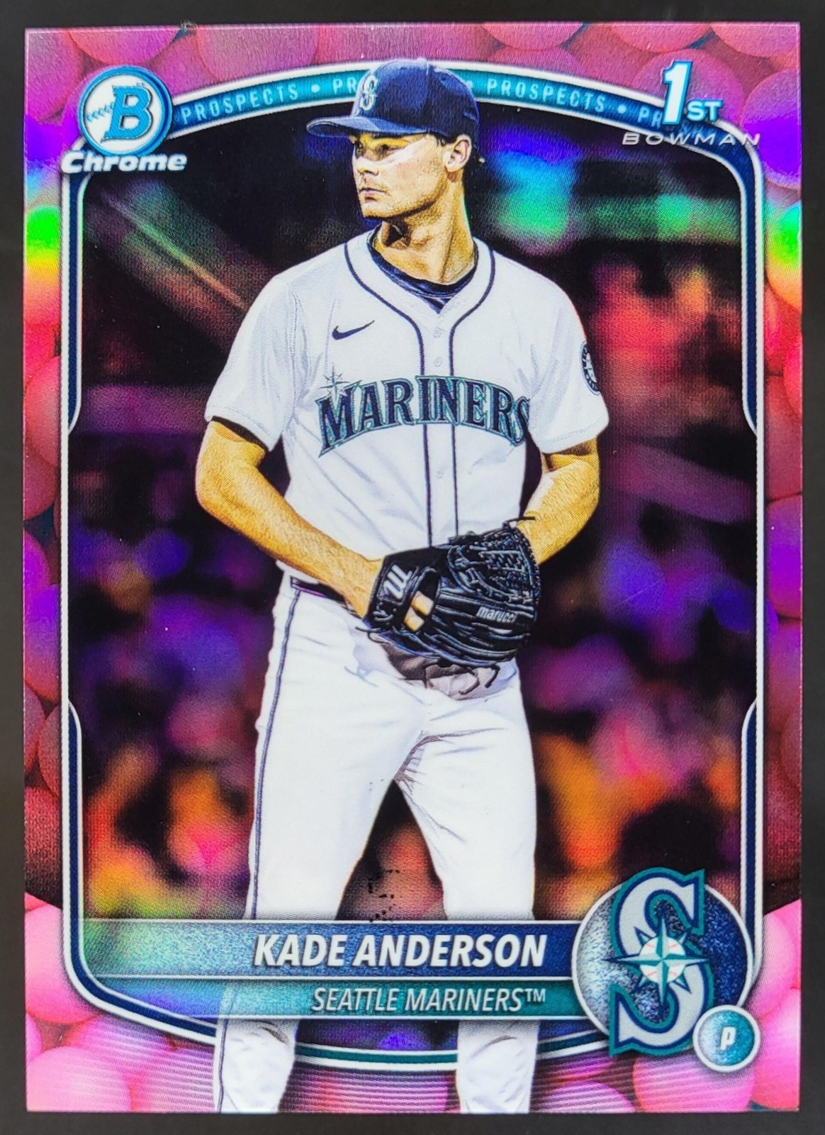 2025 Bowman Draft Kade Anderson Chrome Gum Ball Refractor 1st SSP Mariners DD5
