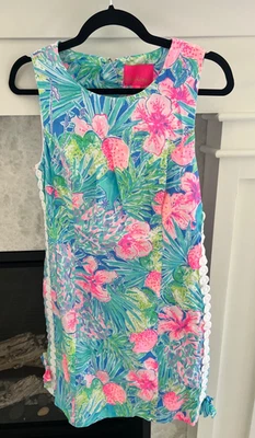 Lilly Pulitzer Mila Stretch Shift Dress - Hot On The Scene - Size 10 - Image 1 of 4