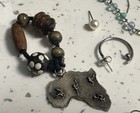 LOT OF OLD TO NOW EAR RING INCOMPLETE SETS  - ESTATE FIND- PLUS ELEPHANT CHARM — photo 3