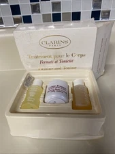 Clarins Firming & Timing Body Treatment Set Original Formula Vintage Oil Bath Cr