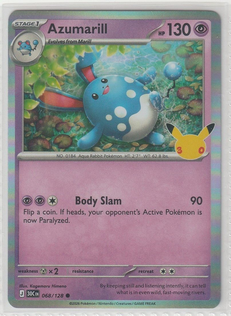 Azumarill Holofoil [30C - 068/128]