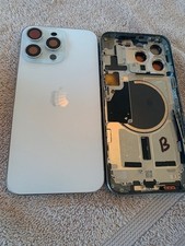 Apple iPhone 15 pro max rear back glass housing chasis  white  A 