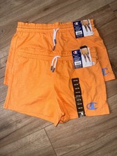 GIRLS 14/16 CHAMPION Orange Everyday Shorts Lot Of Two FREE SHIPPING