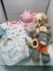 Lot Of Baby Girl Items Most Size 0-3 Months With A Few 3-6 Months 16 Items As Is